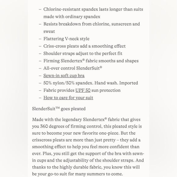 Land's EndX Back Pleated One Piece Swimsuit Various Soft Cup BlackBerry Various - Picture 7 of 7